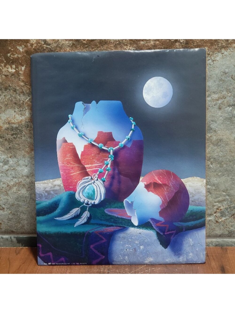 Vintage Unframed Sedona Pottery II Art Print 1995